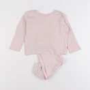H&M - pyjama coton rose - 3/6 mois