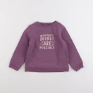 Vertbaudet - sweat violet - 4 ans
