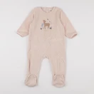 Vertbaudet - pyjama velours rose - 18 mois