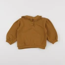 Vertbaudet - sweat marron, or - 2 ans