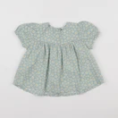 Vertbaudet - blouse vert - 9 mois