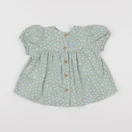 Vertbaudet - blouse vert - 9 mois