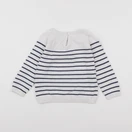 Vertbaudet - pull bleu, blanc - 18 mois