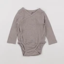 H&M - body marron - 6/9 mois