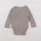 H&M - body marron - 6/9 mois
