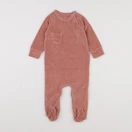 Fresk - pyjama velours rose - 3/6 mois