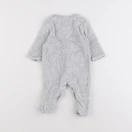 Vertbaudet - pyjama velours gris - 1 mois
