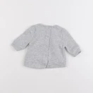 Vertbaudet - sweat gris - 1 mois