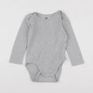 H&M - body gris - 9/12 mois