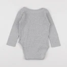 H&M - body gris - 9/12 mois