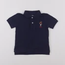 Ralph Lauren - polo bleu - 12 mois