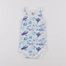 Petit Bateau - body blanc - 12 mois