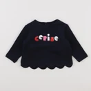 Jacadi - sweat bleu - 6 mois