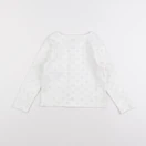 Petit Bateau - sweat blanc - 6 ans