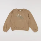 Vertbaudet - sweat marron - 8 ans
