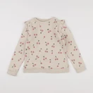 Vertbaudet - sweat beige - 8 ans