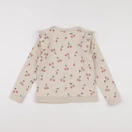 Vertbaudet - sweat beige - 8 ans
