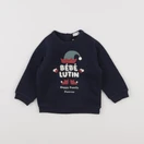 Vertbaudet - sweat bleu - 12 mois