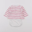 Petit Bateau - body tee-shirt blanc - 1 mois