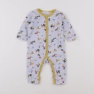 Boutchou - pyjama coton bleu - 3 mois