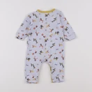 Boutchou - pyjama coton bleu - 3 mois