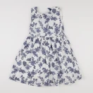 Vertbaudet - robe blanc, bleu - 9 ans