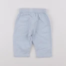 Bonton - pantalon blanc, bleu - 6 mois