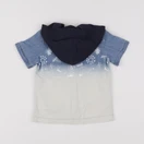 IKKS - chemise imprimé au dos bleu, blanc - 18 mois