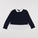 Monoprix - pull bleu - 4 ans