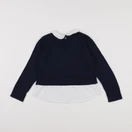Monoprix - pull bleu - 4 ans