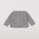 Boutchou - tee-shirt blanc, bleu - 6 mois