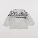 Vertbaudet - pull gris - 2 ans