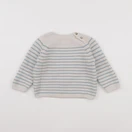 Zara - pull beige, bleu - 9/12 mois