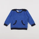 Petit Bateau - sweat bleu - 18 mois