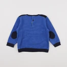 Petit Bateau - sweat bleu - 18 mois