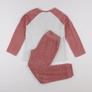 Vertbaudet - pyjama velours rose - 10 ans