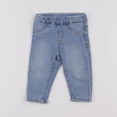 H&M - jegging bleu - 6/9 mois