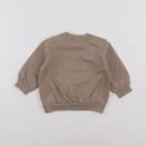 H&M - sweat marron - 6/9 mois