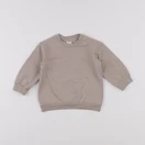 H&M - sweat marron - 6/9 mois