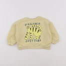 Zara - sweat jaune - 12/18 mois