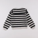 Zara - pull beige, noir - 5/6 ans