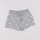 H&M - short gris - 6/9 mois