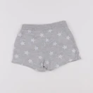 H&M - short gris - 6/9 mois