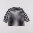 Petit Bateau - chemise bleu - 12 mois