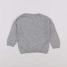 H&M - pull gris - 3/6 mois
