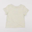Vertbaudet - tee-shirt blanc, jaune - 6 ans