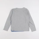 Bonton - tee-shirt gris, bleu - 10 ans