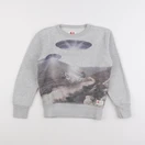 American Outfitters - sweat gris, bleu - 8 ans