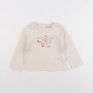 Vertbaudet - tee-shirt beige - 12 mois