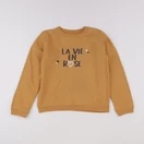 Vertbaudet - sweat jaune - 10 ans